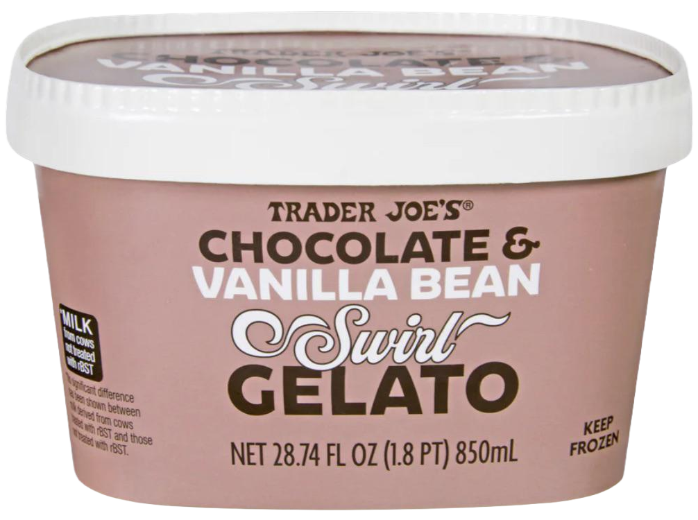 Chocolate & Vanilla Bean Swirl Gelato
